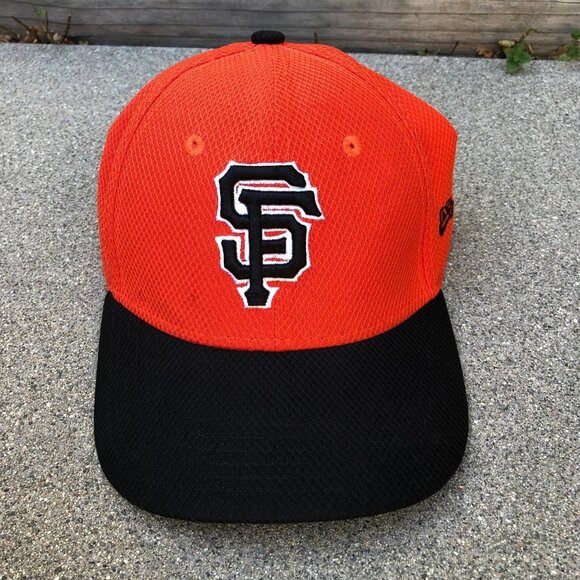 NEW ERA San Francisco Giants Fitted Hat Youth Boys Mesh MLB Cap 39Thirty Orange - Picture 1 of 10